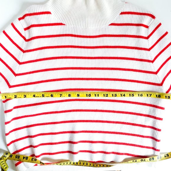NWOT callahan lucy turtleneck candy cane stripe - Picture 5 of 7